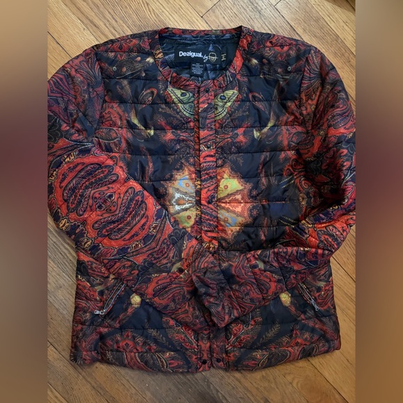 Desigual by Christian Lacroix Multicolor Butterfly Puffer Jacket - Picture 2 of 8